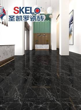 圣凯深色通体TQE大理石瓷砖店7050x150酒罗商场别墅KTV防滑地板砖