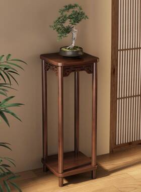 ?架PIV实木中式茶室摆件展示花架花台客厅落地古式盆博景盆小型置