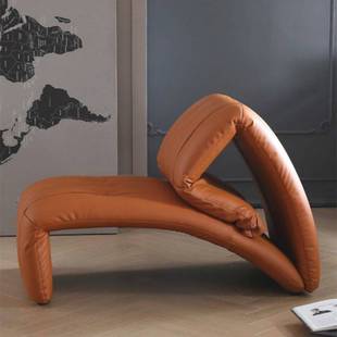 意式轻奢巴塞罗那折叠椅网红高颜值客厅多功能弯曲拳头休闲躺椅