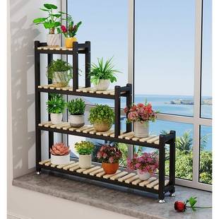 阶梯式 多层花花架架100X15X1置物阳台梯飘 多层花架架阳台花架阶式