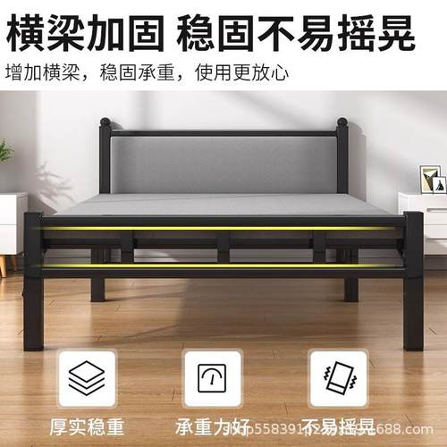 5单人床家用YVV叠床出租房米小床卧室加床一二简折易床成人1米双