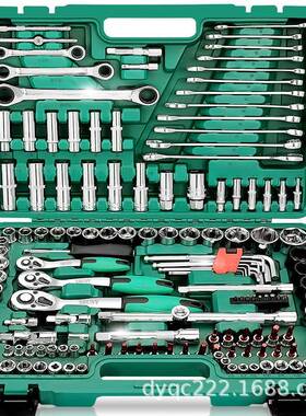 10件套棘轮套扳套筒手组合汽车5维修机UXK械工具装