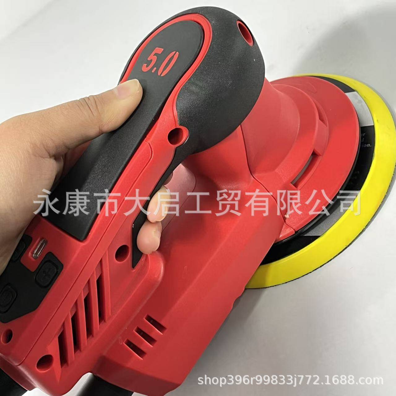 手持式偏心6.0汽车抛光机电动无刷干磨机木工钣金无尘打磨机
