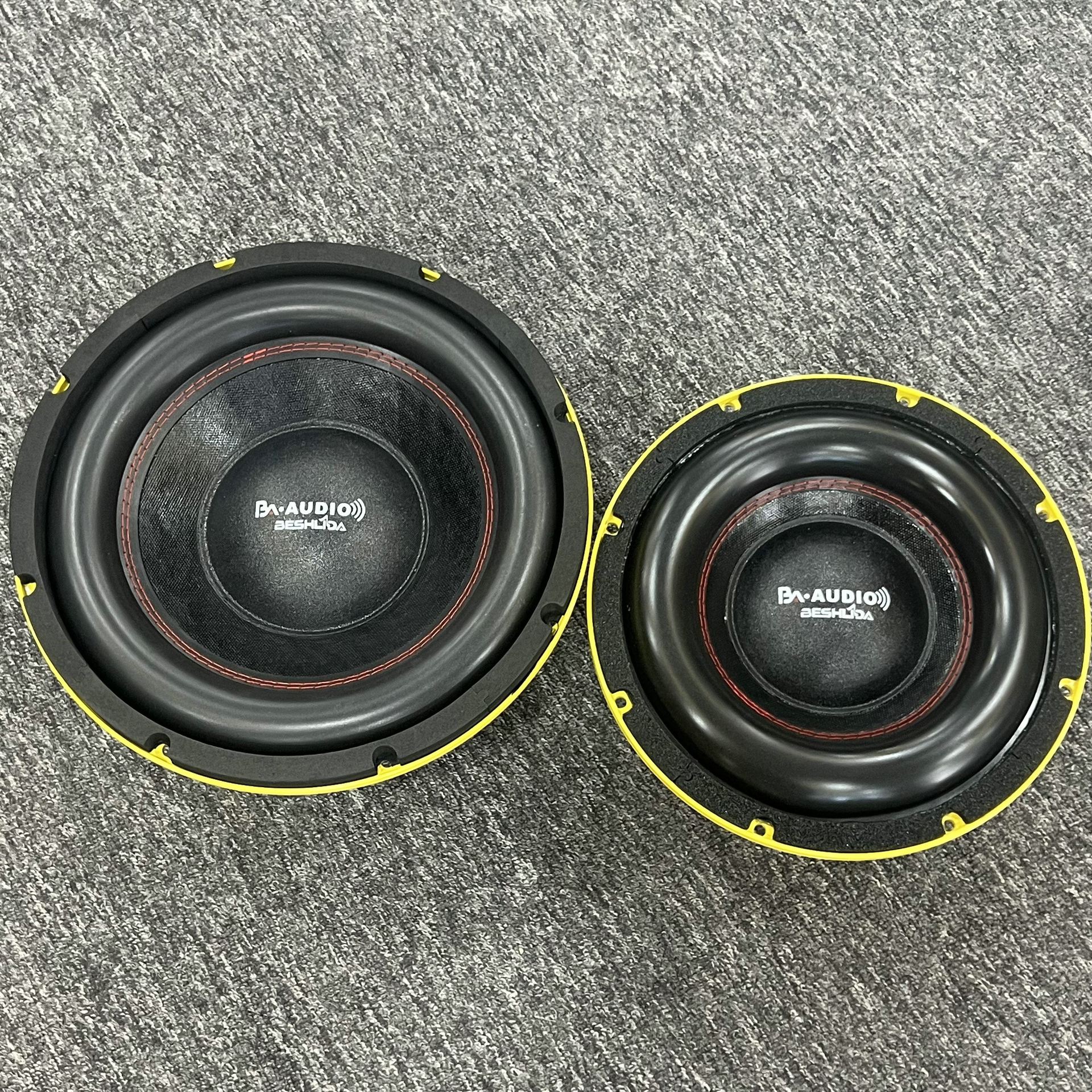 【双170磁75芯】车载家庭影院改装10寸12寸橡皮边低音炮喇叭