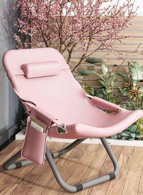 单人沙发椅可可躺阳台办公室折叠躺OXR椅休闲宿舍睡懒沙发椅卧人