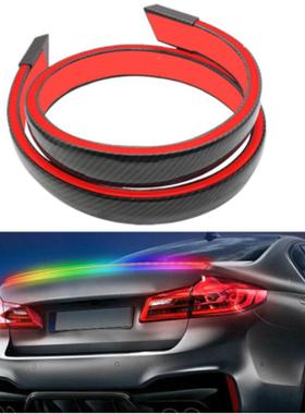 功能碳纤尾翼灯改装通用尾灯高多亮穿EDL流光转QDW向高位刹车贯灯