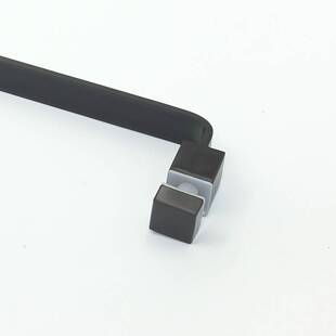 淋浴房玻璃门配件黑色大拉手卫生间不锈钢单双向推拉把手提手