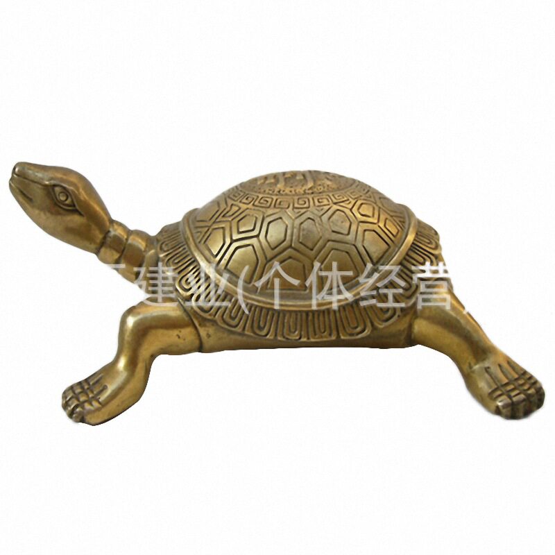 纯铜金属工艺品家居装饰桌面大小号长寿龟摆件