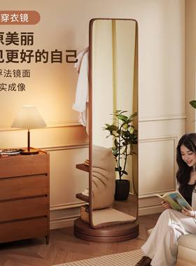 身镜落地镜家用全衣转帽一体穿镜衣可旋移动女生卧CEB室衣架试衣