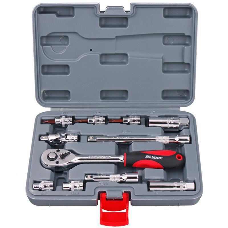 希孟火花套筒扳超薄磁性14m手GVOm6mm汽修工塞具维修扳1手套装