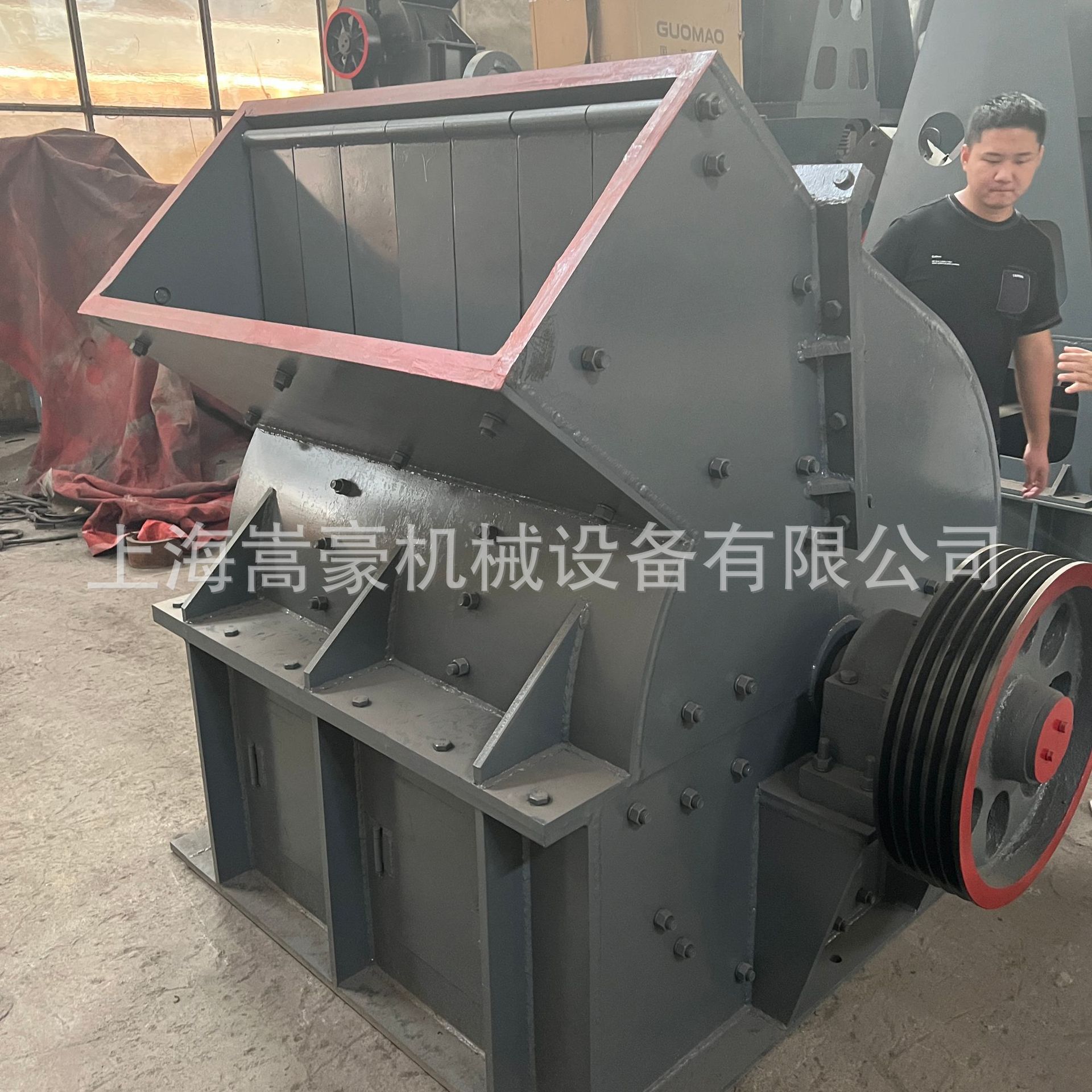 供应800*800锤式破碎机 可移动水泥板路面混凝土砖块粉碎打砂机