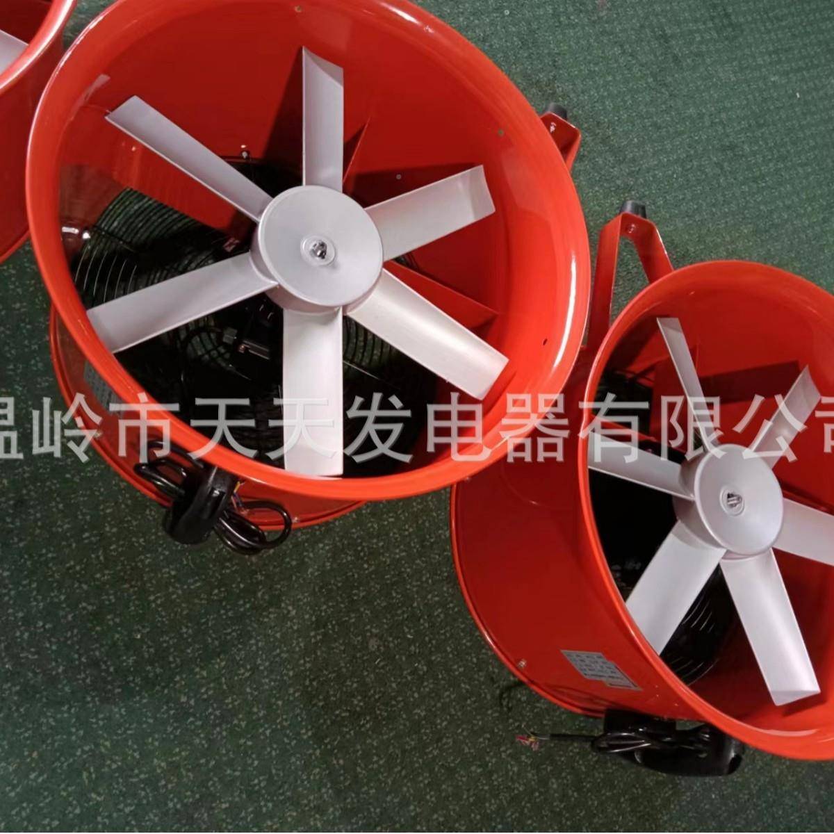 出口10寸5机0m2m船用管道移动手提轴流RSU风排气风扇排烟通风换式