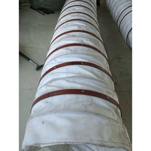 水泥输送帆布软连接 伸缩袋 帆布短管,帆布水泥熟料机除尘软风管