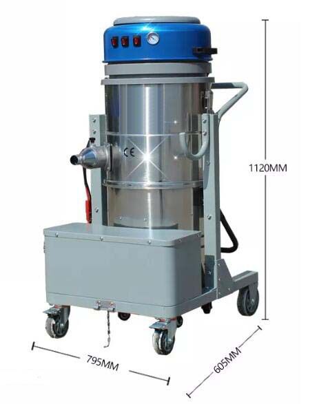 电池式工业吸尘器吸水机 90L手推电瓶式除尘机厂房地面吸尘