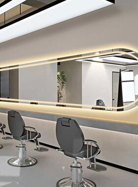 理镜发店镜子发挂廊理发染烫镜面网红美发店镜台横台90296大通镜