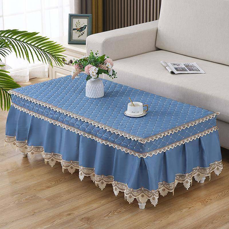 布绒全桌包布艺几罩餐电OHH视台布电视柜盖布加厚方圆形茶桌布客
