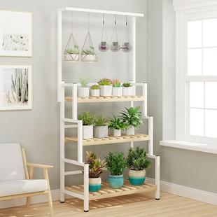 铁置艺花架物架吊阳台挂落地式 客厅悬挂 多层花盆架室ASU内绿萝式