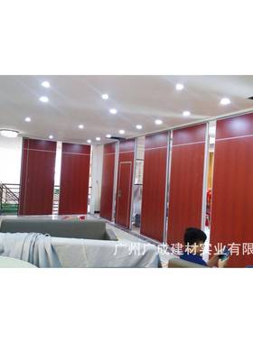酒店动隔断活可26786折叠移门屏动风推拉移办公室活高隔断隔动音