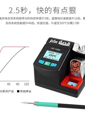 伽贝UD1200电烙头33900手机维修焊接主数显铁能恒温板焊台智2.5秒