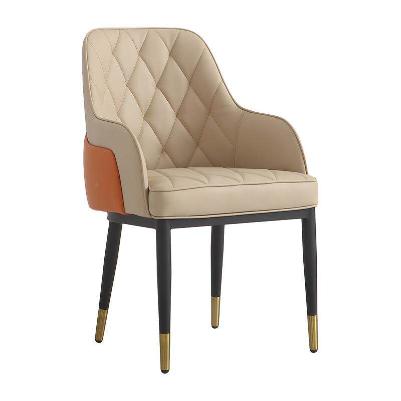 新款酒店店高端椅餐椅意式奢扶手实木无品牌/餐椅餐厅酒家具轻顺