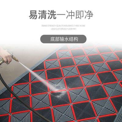 网大口地垫门厅防30510滑除尘状商进铺超市台阶垫平面长方形垫子
