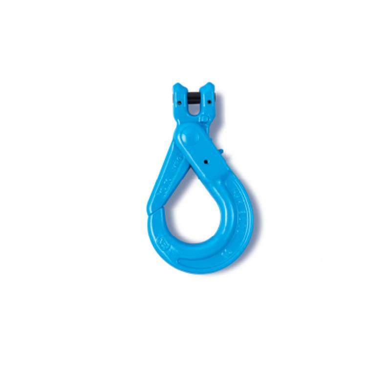 10级自锁钩DWI羊角安全钩旋货转安全合金钢羊角眼型起0重钩索具