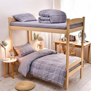 工厂直销约冬新款学秋VBY式生宿舍三件套全棉简日爆款被套床单六