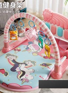 新款婴幼儿2脚踏钢MPB琴健身架器新生塑宝儿宝音乐早教玩具0-岁料