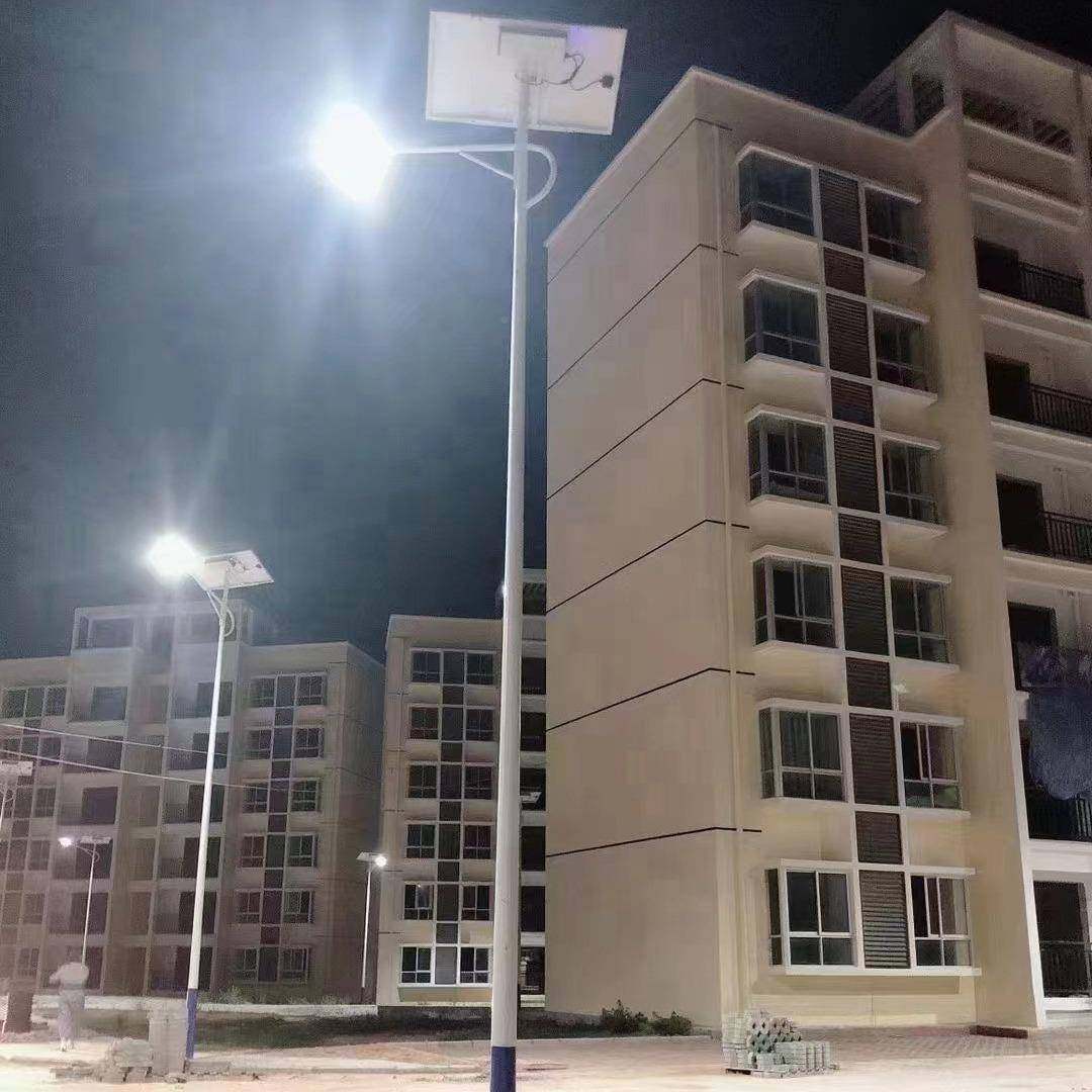 太阳能路灯1螺0米人广字臂海双DIE臂新农村6米8米场道路LED臂照明