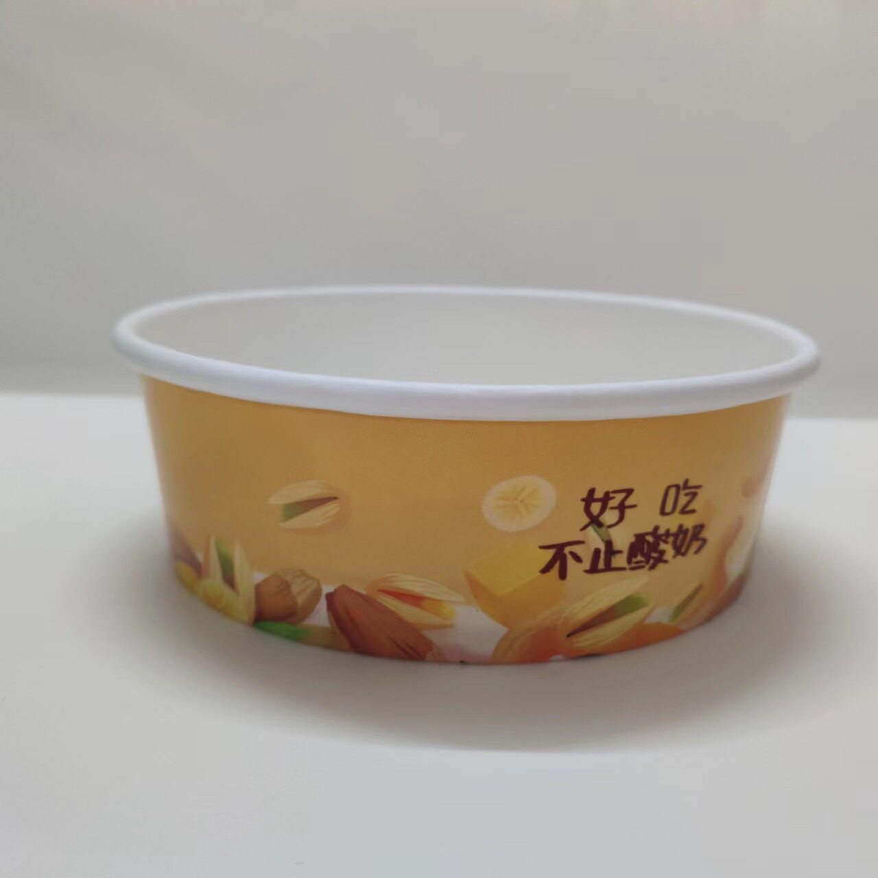 厂家批发现货纸碗 一次性碗沙拉碗酸奶碗凉皮纸碗带盖