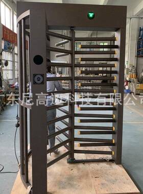 尾沈阳兰州白钢喷涂滚闸机单通道栅栏全高487闸人双行道防随转转