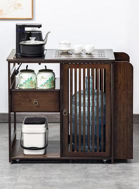 移动茶简约现代小茶桌家UXM用式台茶几中边柜一体方轻奢客厅型泡