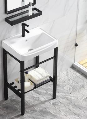 带不锈钢外支CEK架陶瓷洗衣盆卫生洗脸台盆间洗手池搓板阳台户洗