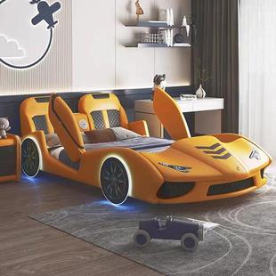 2025新款 实跑车床1.2M汽创意储物 儿木童汽车床男孩15M护栏无品牌