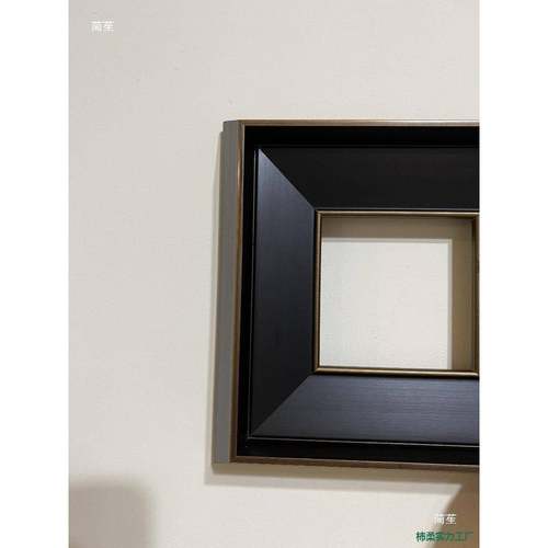 细画tj#sdu+j细的线宽6.3c金m黑新中木式实框相框镜框