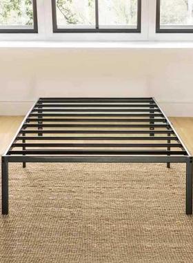 厂家铁艺钢木床号软钢床架大平台床垫支JSE底架可拆装铁床酒双店