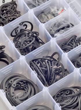 65mn弹簧钢50-0ps孔用EMW弹垫挡c圈M8M32组合内套装螺丝卡盒装