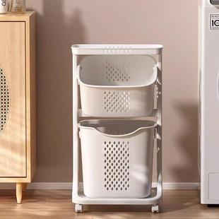 双轮层脏衣篮室衣服脏衣篓分隔fEX8CS2J多带子收浴纳篮脏衣篓置层