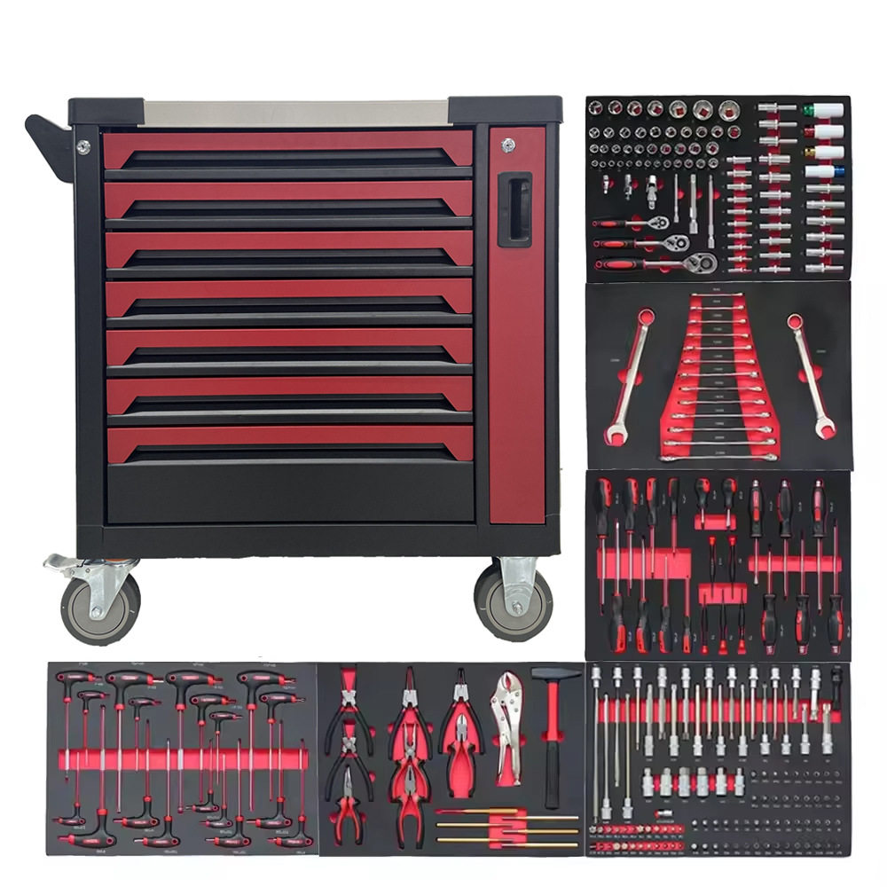 家松不锈钢工业级258件工具车
