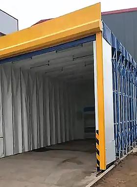 伸缩喷漆房型无尘塑面工业家具机械大电子打磨折叠移喷动XOR伸漆