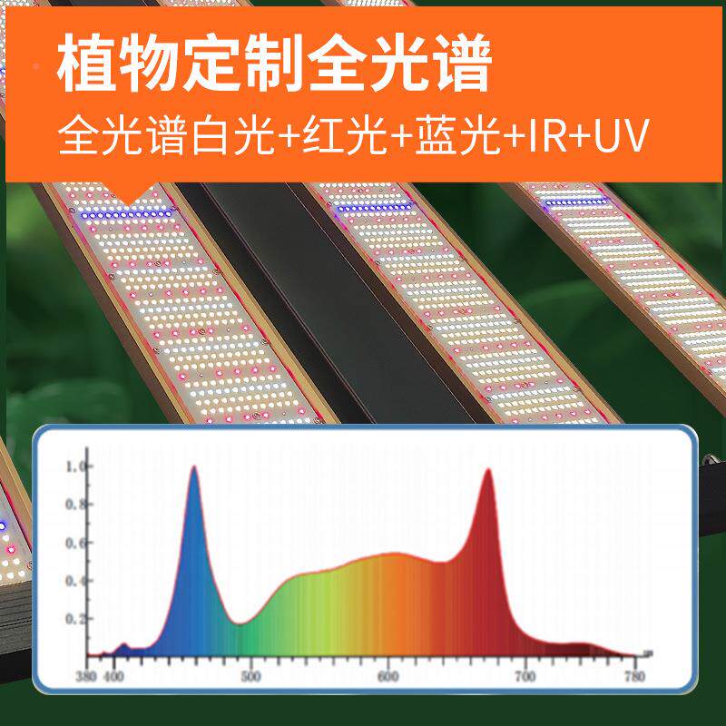 800W全谱物灯SFM大功率光可调LED植物生长灯温室大棚植光物补光植