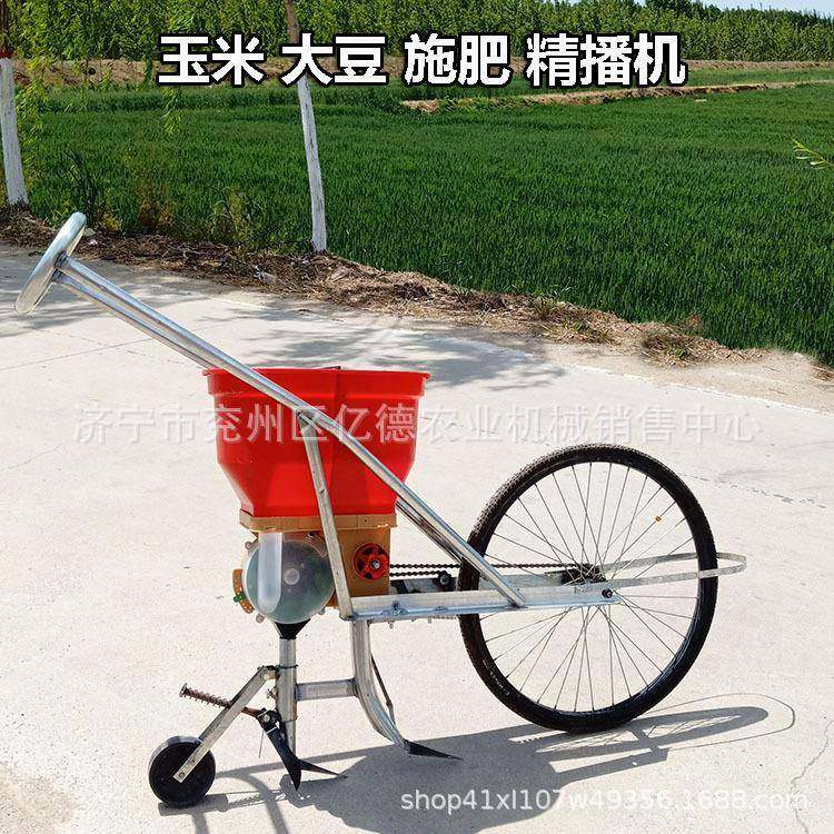 JXM手推播式玉米种机多能人力功种花生播种机黄豆谷子播种器施肥