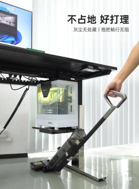 海景房式桌电脑升降机t$*&loj#箱挂桌架拖架悬台空支架悬挂下主机