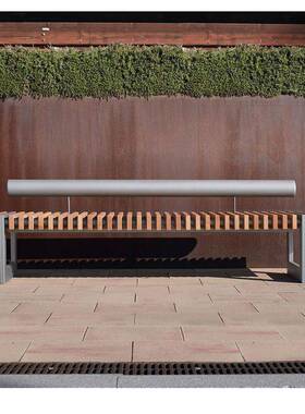 公园椅BZY-43-0外户休闲椅防座腐木长椅园公园小区广场商场公共椅