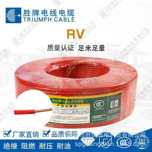 胜牌光电国标方602JVS2V7IEC08(R-90)2.5平芯90度铜家装电线软线