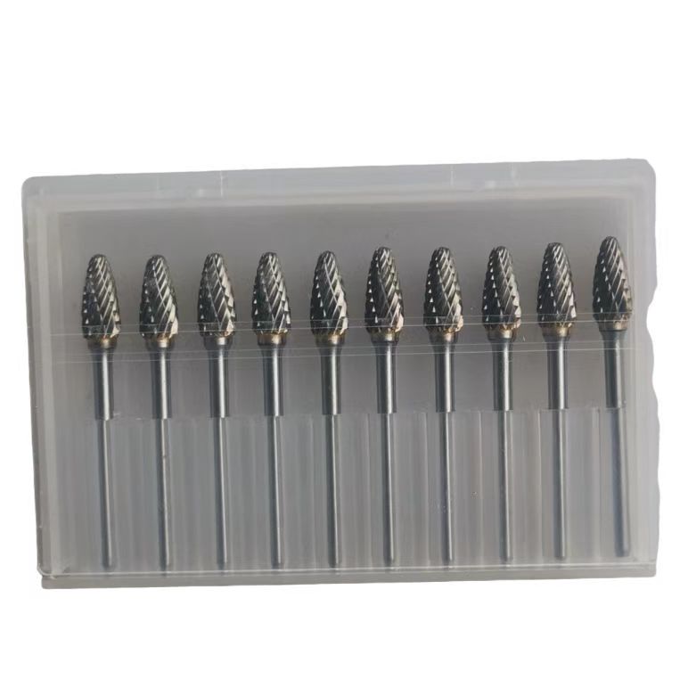 圆鸟钨钢齿刃合金磨头硬质合金旋转锉风磨头不锈钢磨3*FM