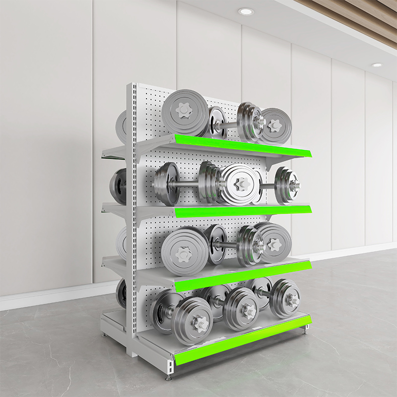 新瑞邦超市展示架单面面便利店母婴零食文具药店加厚洞洞板货架