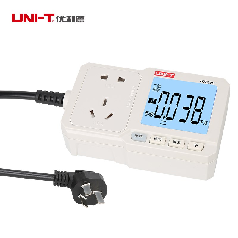 优利德UT230E电量功率计量插座功率计10/1电表电度表检测计