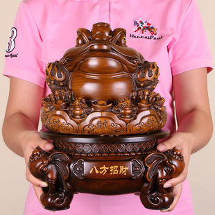 八方招财金蟾工艺品摆件店里收银台摆件办公室家居装饰送开业礼品