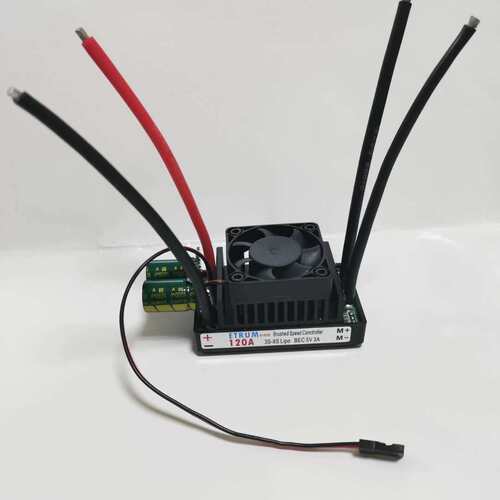 电调12V24V32V3S-8S120A割草机双向有刷电调RUM